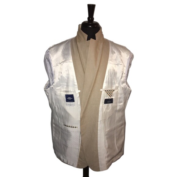 Hart Schaffner Marx Chicago Fit Soft Men Tan Wool  Sport Coat Blazer 52R - Picture 5 of 14